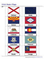 U.S. State Flags - Flashcards