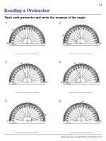 Reading the Inner and Outer Scales of a Protractor