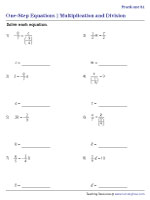 Multiplication and Division - Fractions