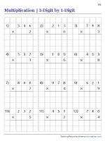 Multiplying 3-Digit by 1-Digit Numbers Using Grid