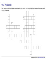 Preamble Crossword Puzzle