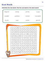 Root Words | Word Search