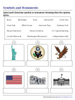 Labeling U.S. Symbols and Monuments