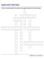 Northeast States Crossword Puzzle