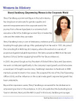 Sheryl Sandberg - Empowering Corporate Women