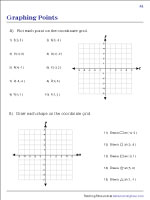 Graphing Points on the Coordinate Plane Worksheets