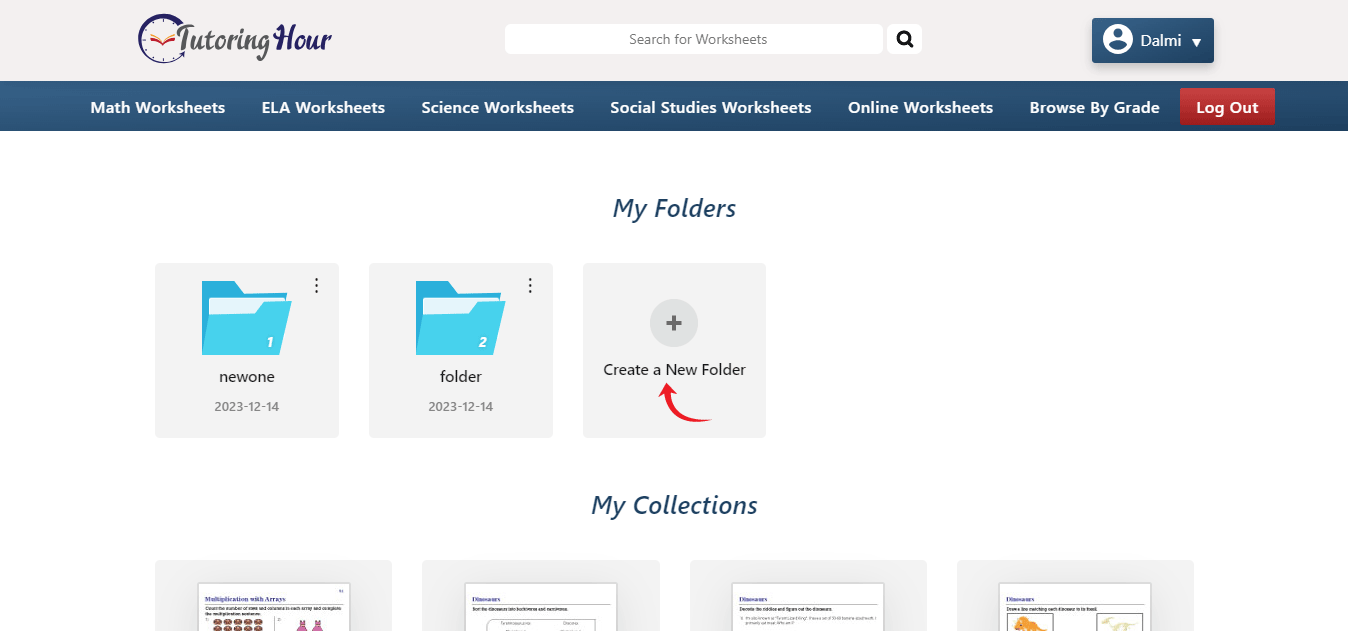 Click on Create a New Folder