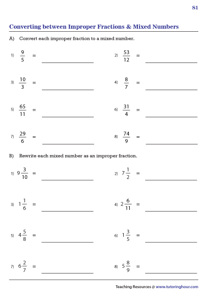 convert-between-improper-fractions-and-mixed-numbers-worksheets
