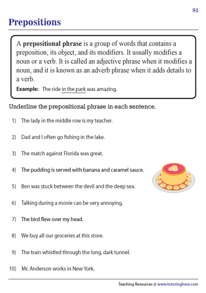 Verb Phrase Worksheet Worksheets For Kindergarten