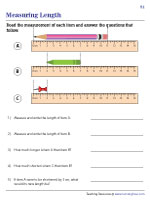 Measuring Length Worksheets