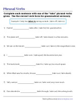 phrasal verbs worksheets