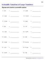 Converting Large Numbers into Scientific Notation