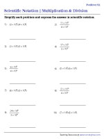 Multiply and Divide Numbers with Positive Powers in Scientific Notation