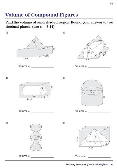 Volume Cylinder Worksheet