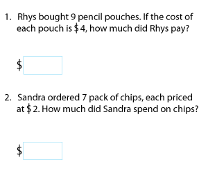 Multiplying Money | Word Problems