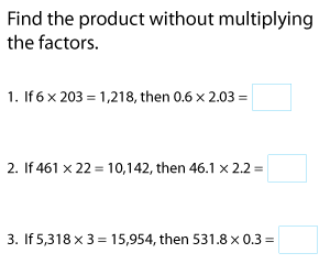 Multiply Decimals without Actual Multiplication
