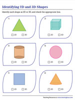 Identifying 2D and 3D Shapes