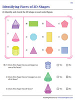 Identifying Faces of 3D Shapes