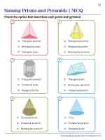 Naming Prisms and Pyramids - MCQs