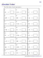 Finding the Absolute Value - Easy