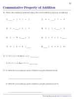 Commutative Property of Addition - Sums within 20