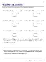 Properties of Addition - Addition within 100