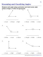Classifying Angles Based on Size