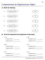 Determining Complementary and Supplementary Angles