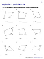 Unknown Angles in Quadrilaterals