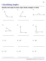 Identify and Classify Angles