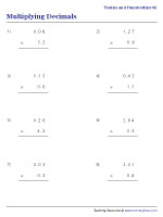 Decimal Multiplication | Tenths and Hundredths - 3