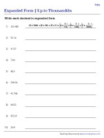 Expanded Product Form - Up to Thousandths