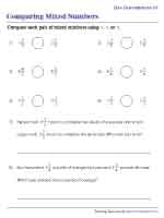 Comparing Mixed Numbers | Like Denominators