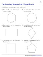 Partitioning Shapes into Equal Parts