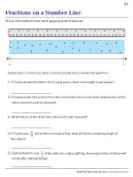 Fractions on a Number Line | Themed Word Problems