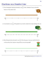 Plotting Fractions on Number Lines | Word Problems