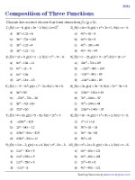 Composition of Three Functions - Moderate