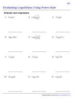 Evaluating Logarithmic Expressions