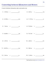 Conversion between Meters and Kilometers - Type 2