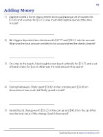 Adding Money - Decimals