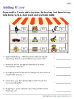 Themed Addition Word Problems - Whole Dollars