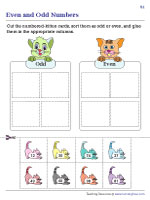 Cut-and-Glue Activity - Cats and Kittens