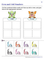 Cut-and-Glue Activity | Cats and Kittens - 2