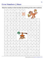 Even Number Mazes | Type 2