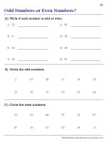 Odd Numbers or Even Numbers - 3