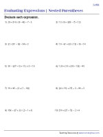 Evaluating Expressions with Nested Parentheses