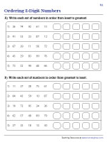 Ordering 2-Digit / 3-Digit Numbers