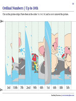 Ordinal Numbers Picture Challenge - Up to 10th