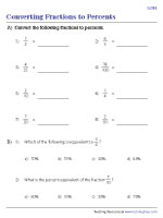 Converting Fractions to Percents