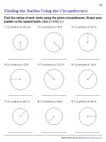Finding the Radius from the Circumference - Customary